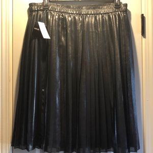 Gunmetal grey pleated skirt